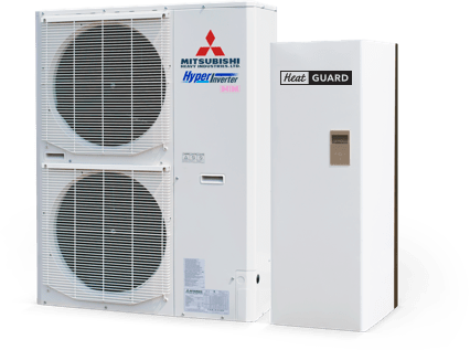 Тепловий насос Mitsubishi Heavy HeartGuard FDC 125 VNX/140H1 на 14кВт, повітря-вода