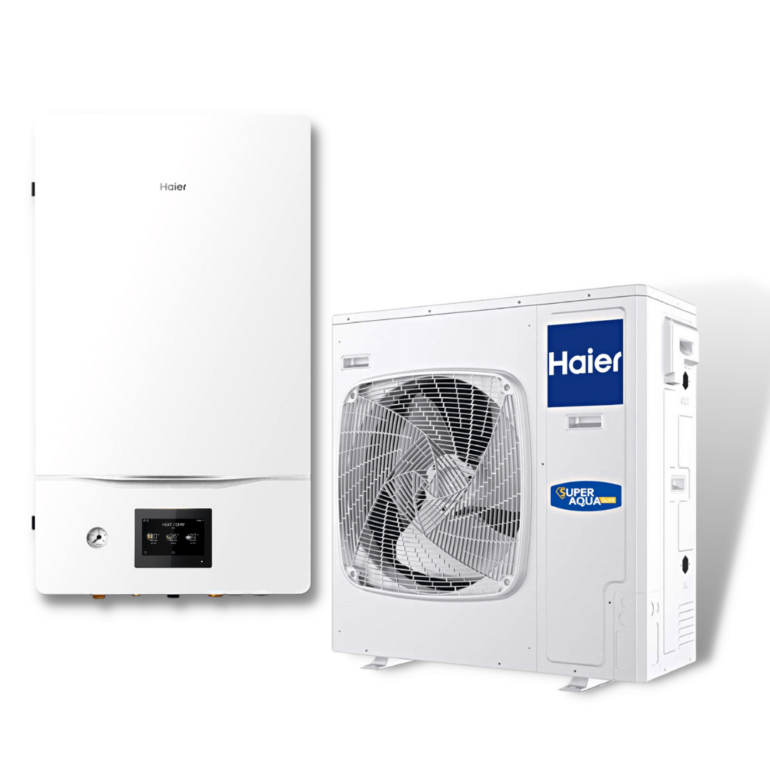 Тепловий насос Haier Super Aqua HU102WAMNA/AW102SNCHA повітря-вода на 10 кВт