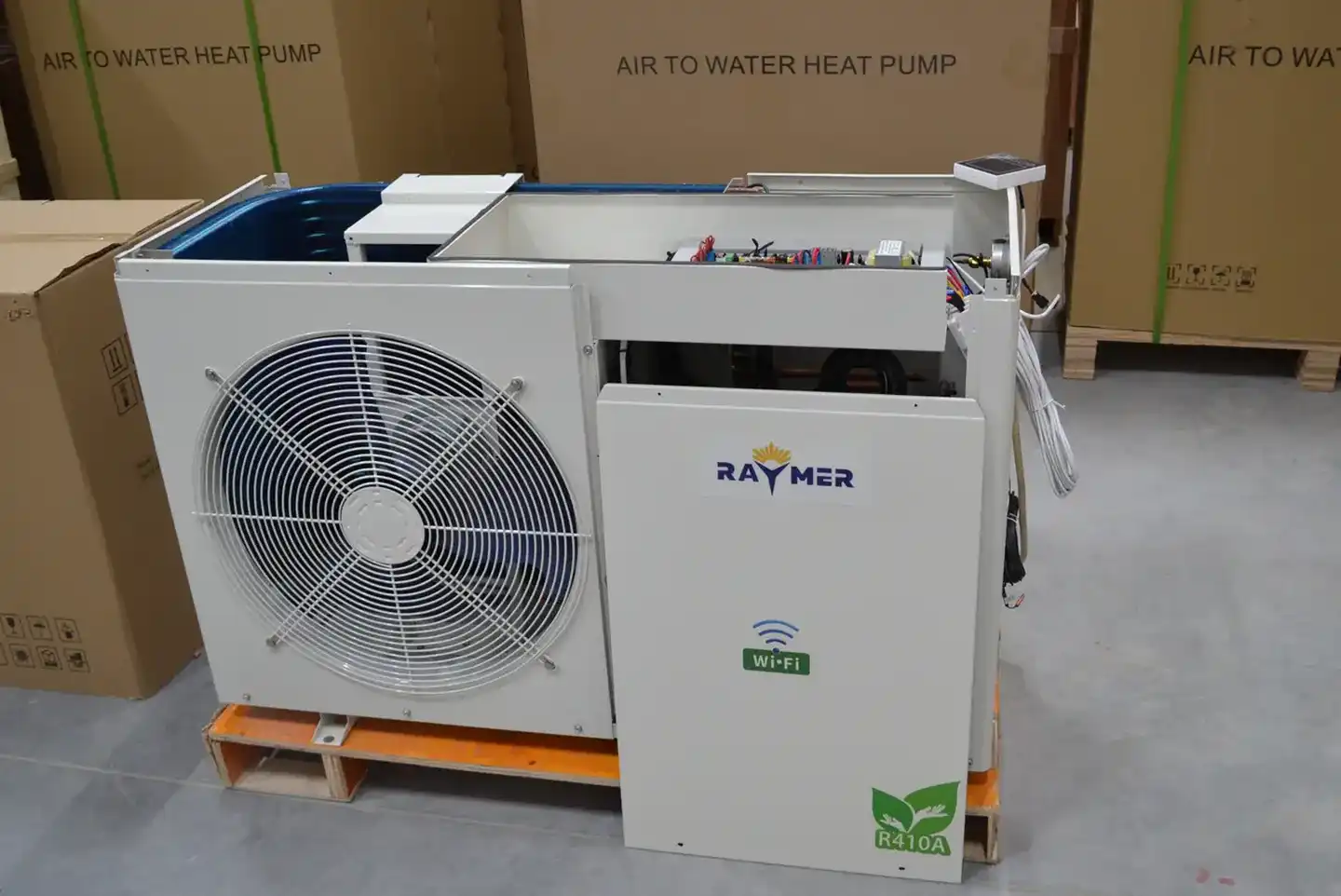 Тепловий насос повітря-вода Raymer RAY-10MN на 10 кВт, моноблочного типу On/Off, 220в