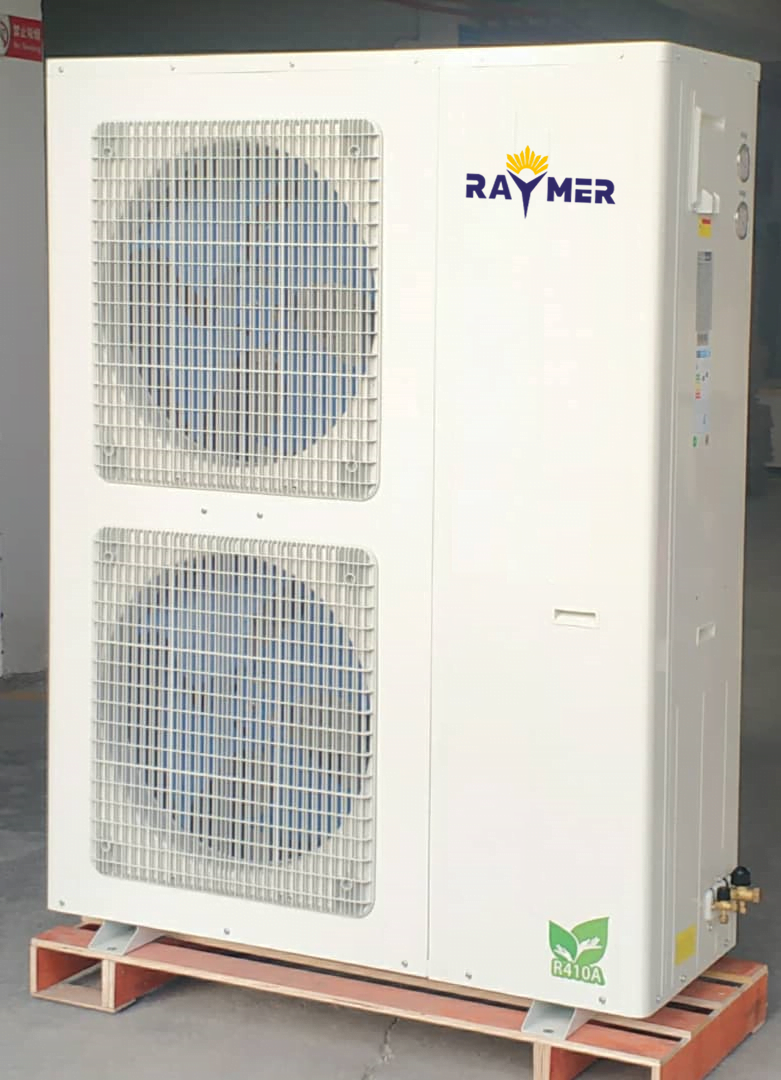 Тепловий насос повітря-вода Raymer RAY-24DS1-EVI на 24 кВт, інвертор до -30°C, спліт-система до 350 кв.м. 380в