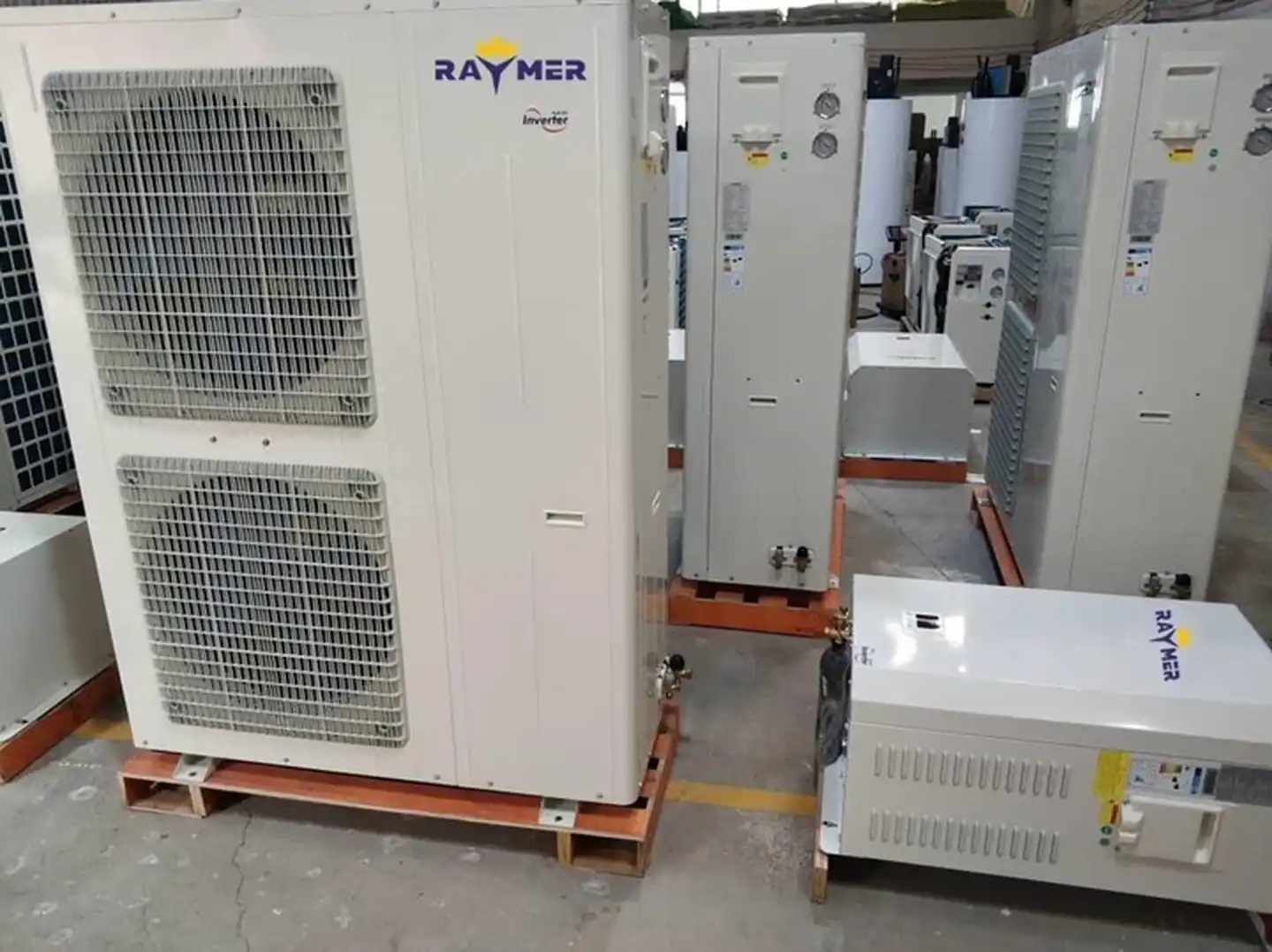 Тепловий насос повітря-вода Raymer RAY-15DS1-EVI на 15 кВт, інвертор до -30°C, спліт-система до 150 кв.м. 220в