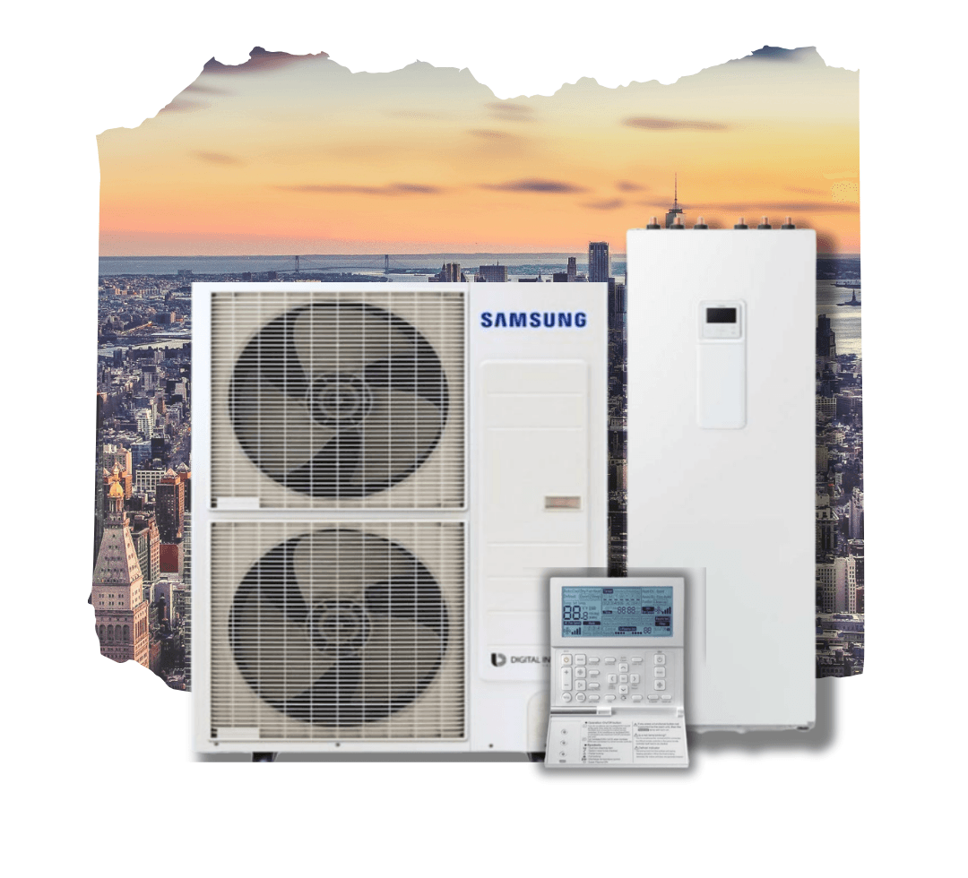 Тепловой насос Samsung ClimateHub TDM Plus с напольным гидромодулем AE120MXTPEH / AE260TNWTEH 12 кВт 220В