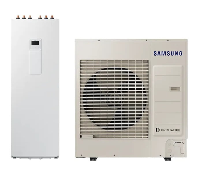 Тепловой насос Samsung EHS Split AE090RXEDEG/EU — AE200RNWSEG/EU, с баком на 200л, 9 кВт, 220В