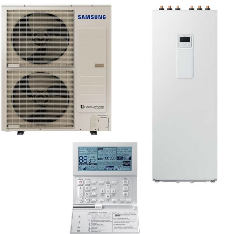Тепловий насос Samsung ClimateHub TDM Plus з підлоговим гідромодулем AE090MXTPEH / AE260TNWTEH 9 кВт 220В