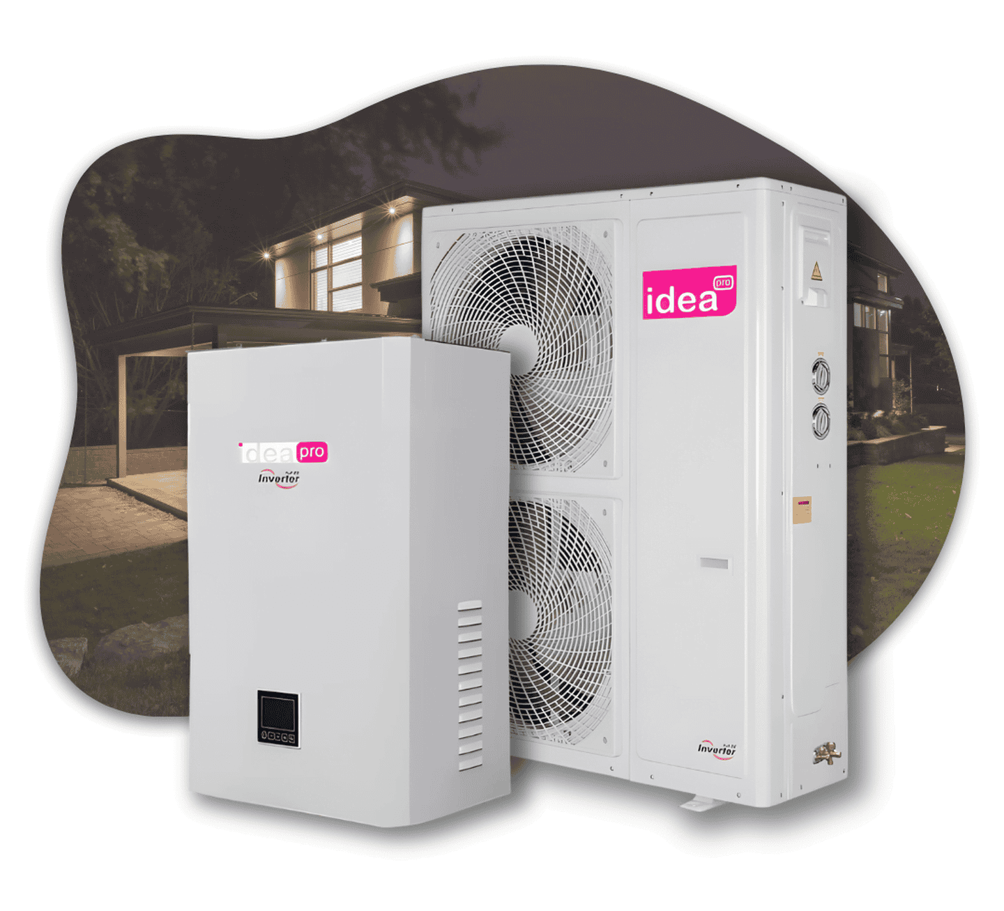 Тепловой насос Idea pro ISW-18SF2-DRN8/ISW-18SF2-SPM воздух-вода, сплит система, на 18 кВт