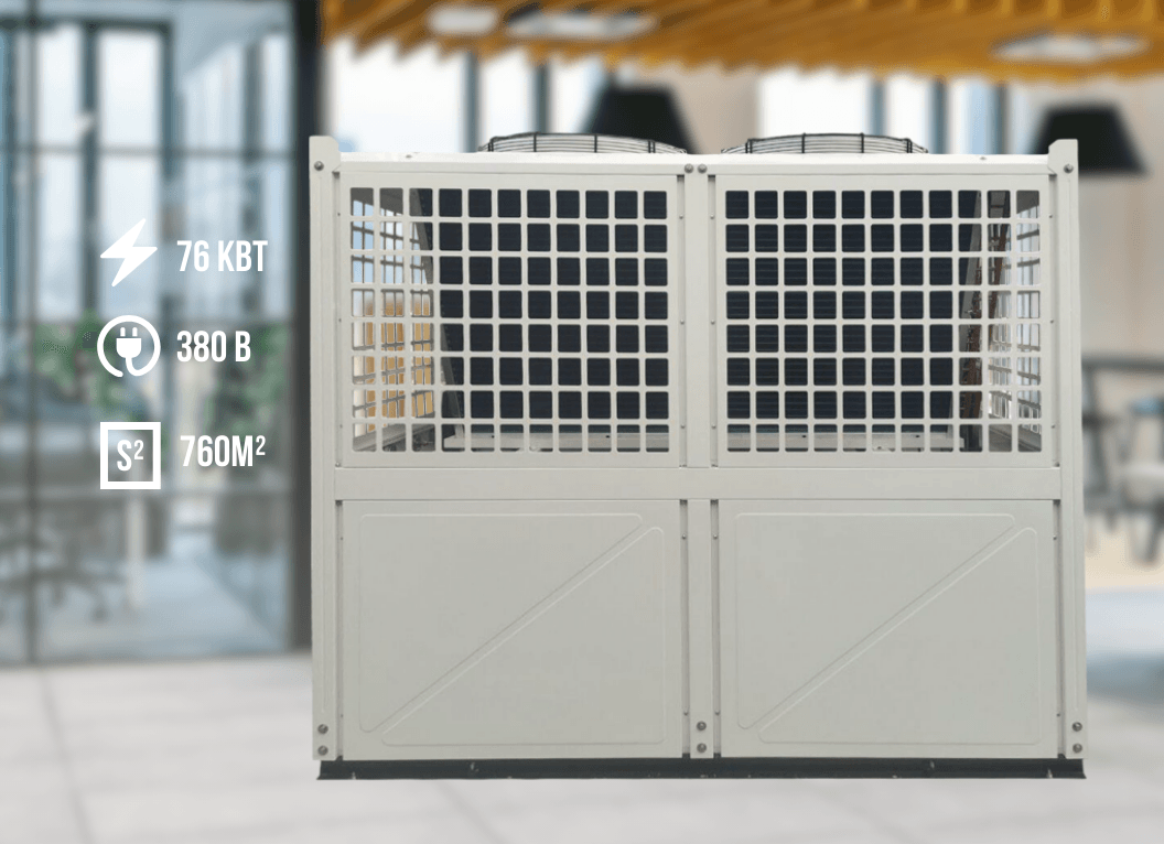 Тепловий насос (моноблок) LogicPower LP-75 на 76 кВт, 380, 760 кв. м