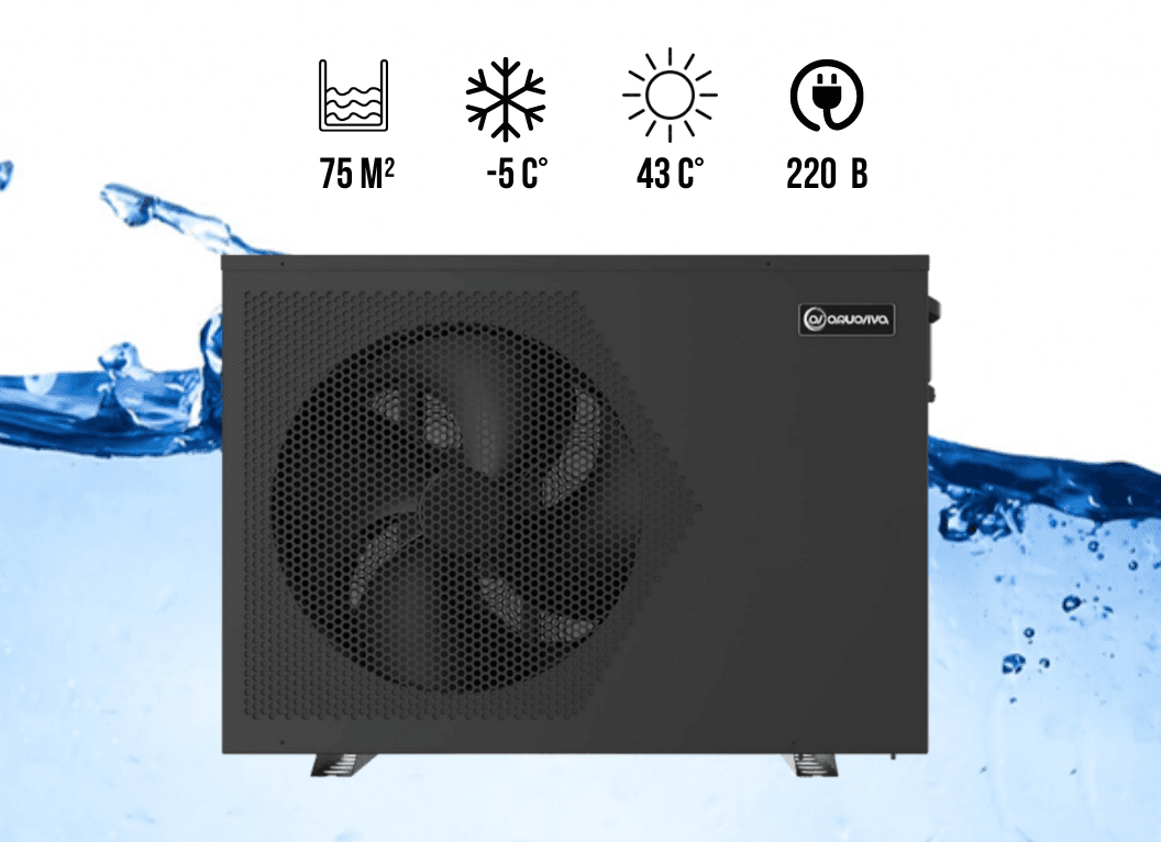 Тепловий насос для басейну Aquaviva Model 16 ON/OFF (16,2 кВт), 220 В, об’єм басейну до 75 м³