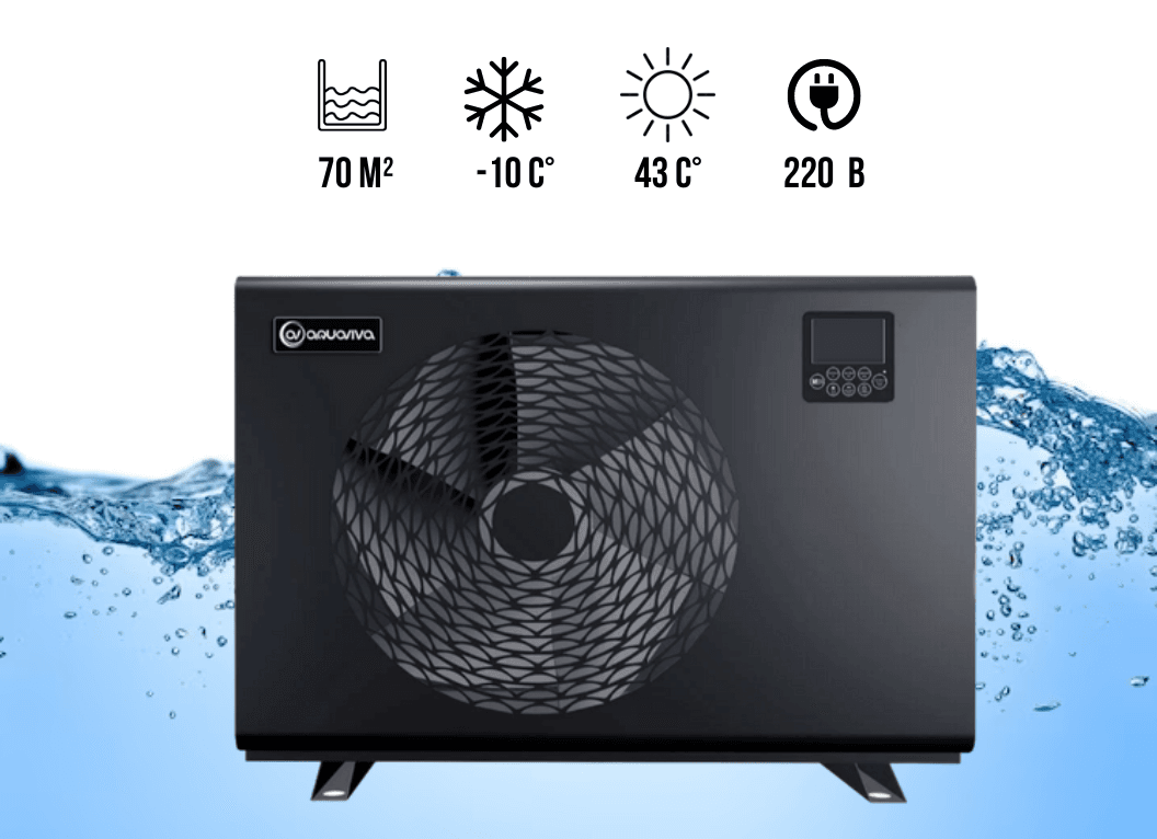Инверторный тепловой насос для бассейна Aquaviva Superior 15 (15,25 кВт), 220 В, обьем бассейна до 70 м³