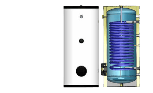 Бак запасу гарячої води Mycond MHWT 300 HP (для ГВП) на 300 літрів
