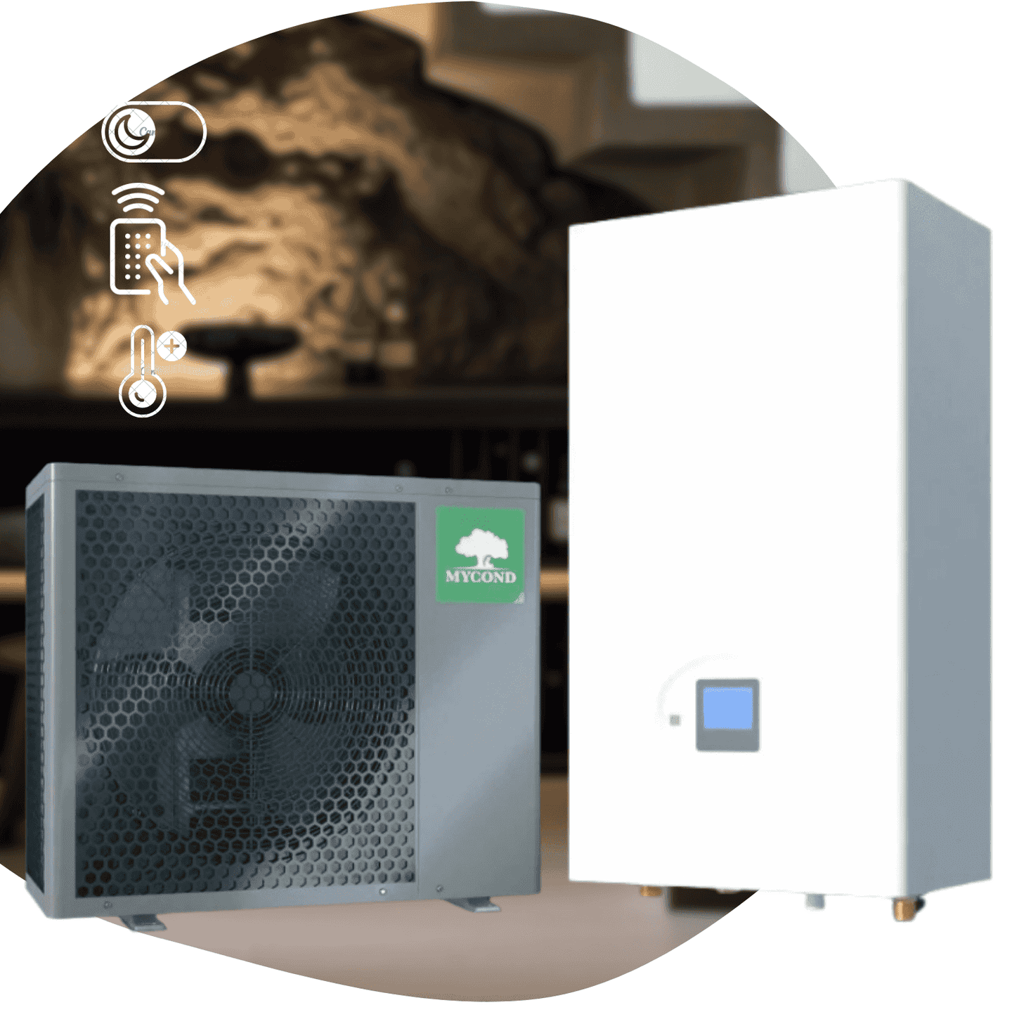 Тепловий насос MYCOND BeeHeat MHS-N16BH/MHS-U16BH повітря-вода на 16,2 кВт