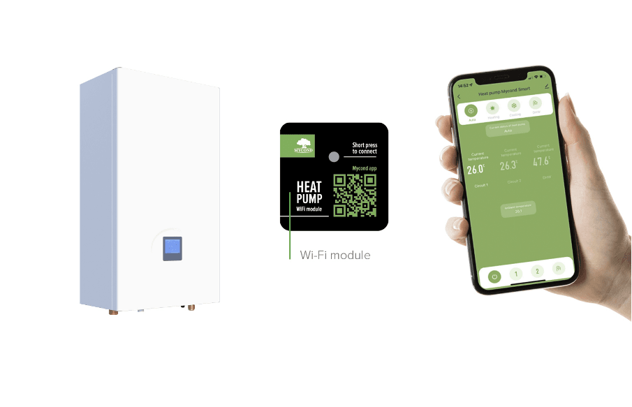 Тепловий насос MYCOND BeeHeat MHS-N8BH/MHS-U8BH повітря-вода на 7,9 кВт