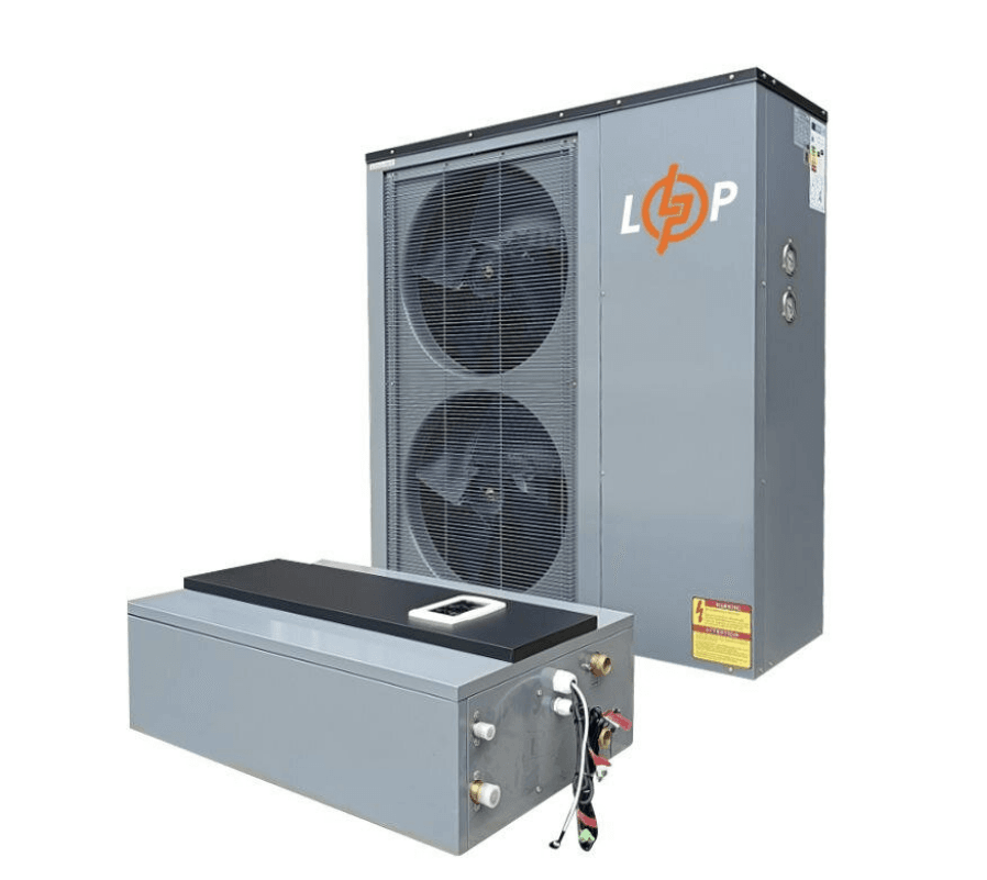 Інверторний тепловий насос (спліт-система) LogicPower LP SINV-18 на 18 кВт, 380В, 180 кв. м