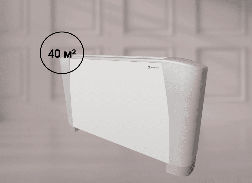 Універсальний фанкойл Mycond SEC/F 6.4 (5 кВт), 50 Па, площа до 40 м² (4-рядний)
