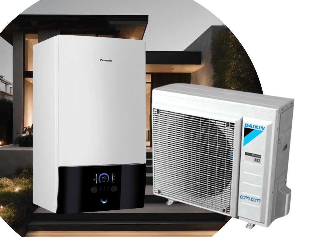 Тепловий насос Daikin Altherma 3 ERGA06EV/EHBH08E6V (тільки нагрів) на 6 кВт, 220 В, до 60 м²