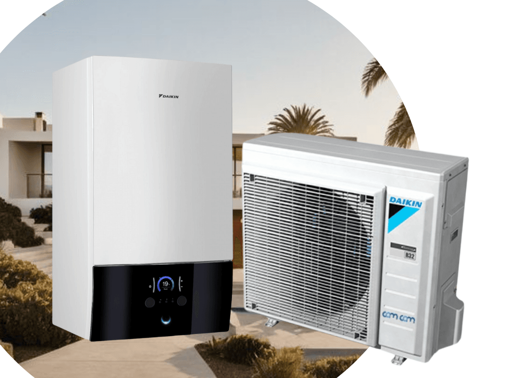 Тепловий насос Daikin Altherma 3 ERGA08EV/EHBH08E9W (тільки нагрів) на 7,5 кВт, 220 В, до 75 м²