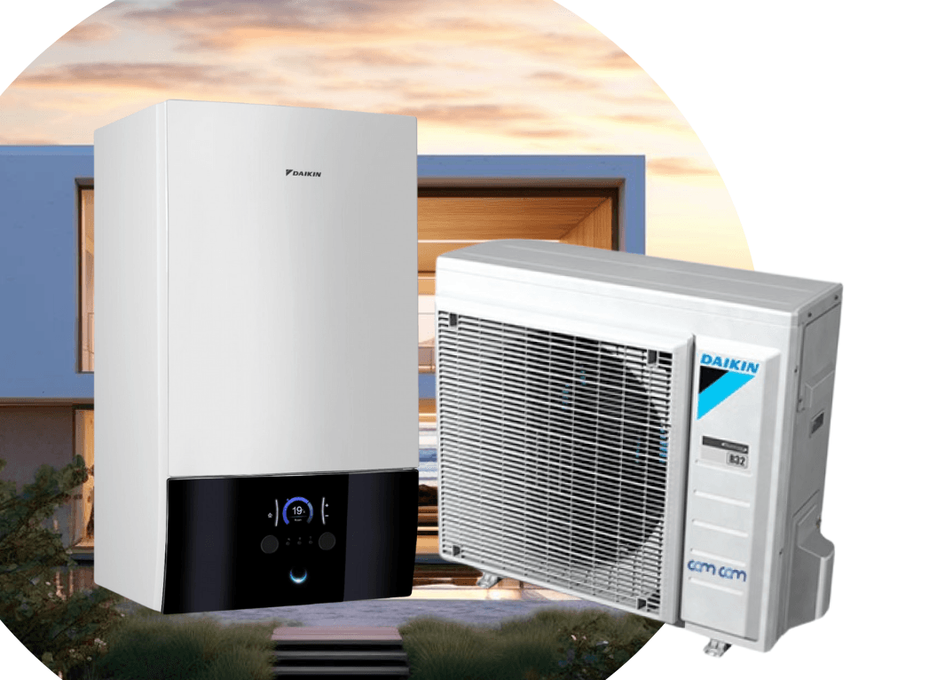 Тепловий насос Daikin Altherma 3 ERGA04EV/EHBX04E6V (реверсивний) на 4,3 кВт, 220 В, до 50 м²