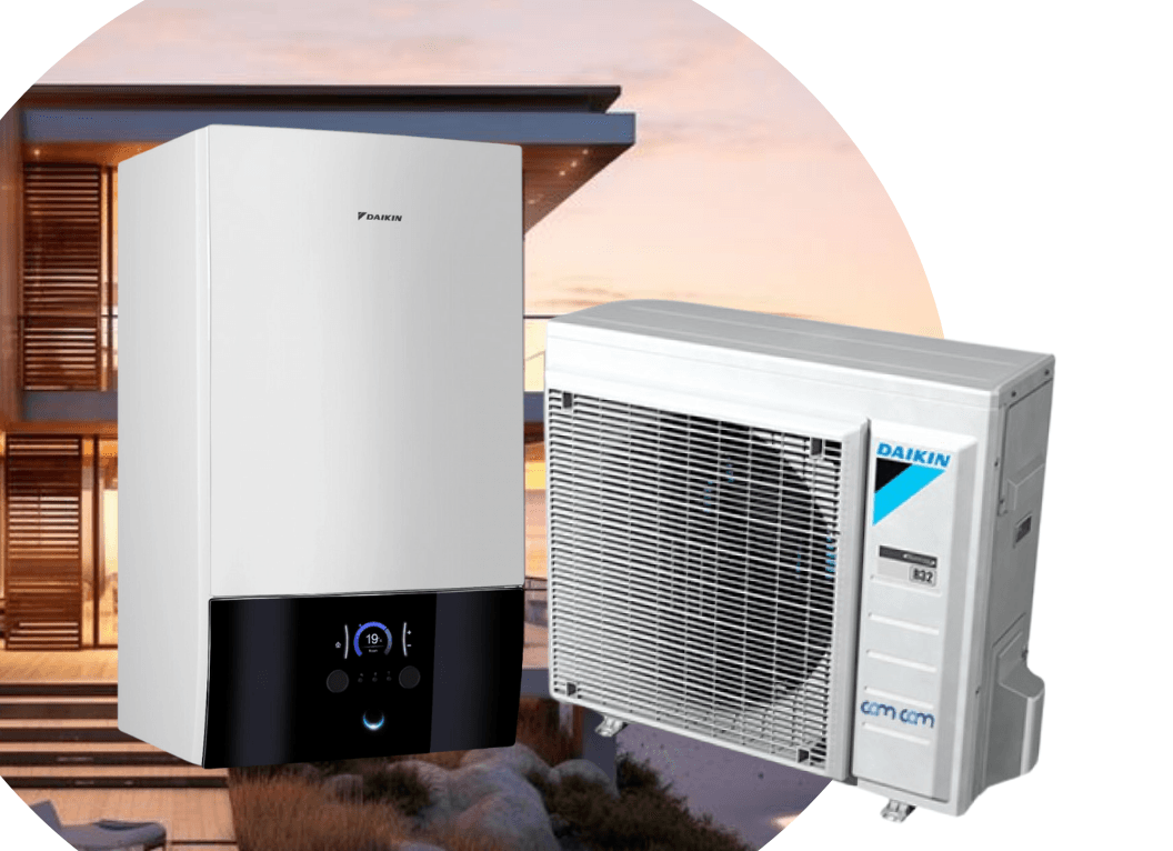 Тепловий насос Daikin Altherma 3 ERGA06EV/EHBX08E6V (реверсивний) на 6 кВт, 220 В, до 60 м²