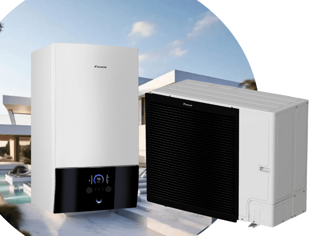 Тепловой насос Daikin Altherma 3 ERLA14DV3/EBBX16D6V на 13,4 кВт, 220 В, до 140 м² (водонагреватель 6 кВт)