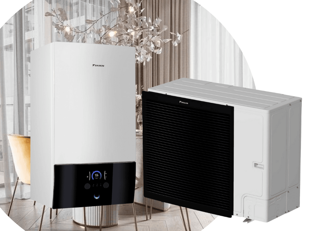 Тепловий насос Daikin Altherma 3 EBBH11D6V/ERLA11DV3 на 10,6 кВт, 220 В, до 110 м² (водонагрівач 6 кВт)