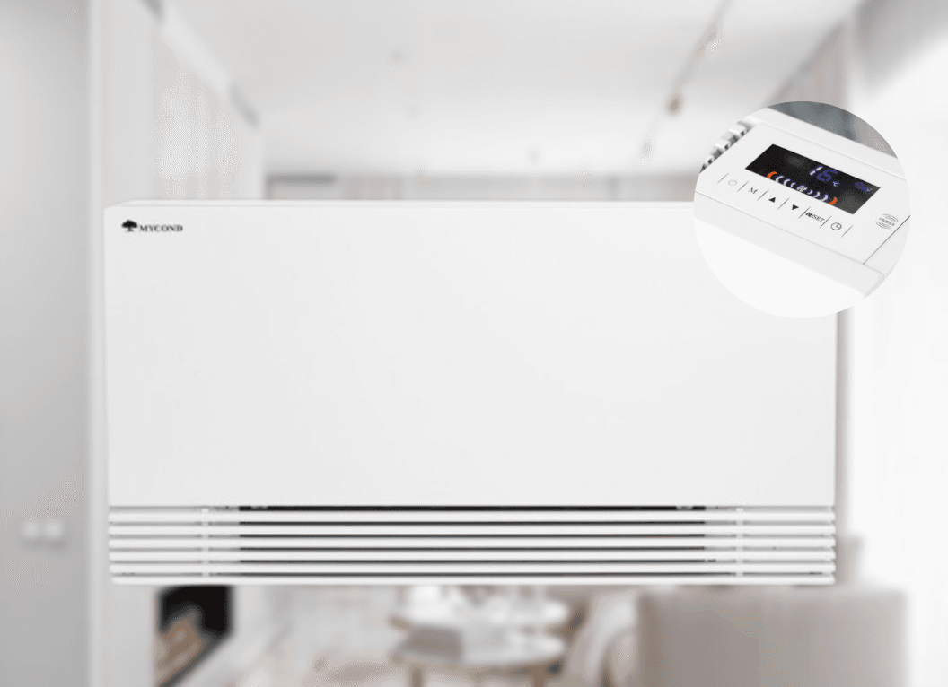 Підлоговий фанкойл Mycond Silent MCFS-075T2 0,75 кВт, площа обігріву 10 м²