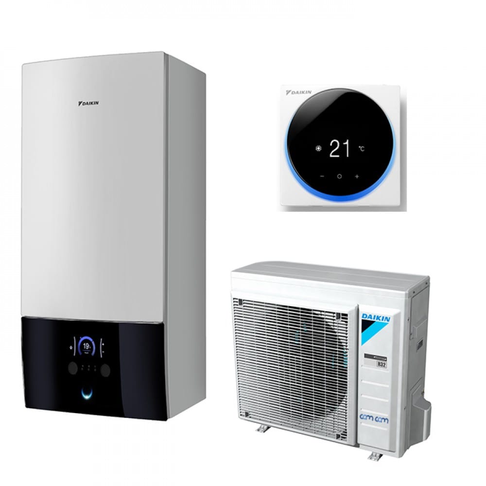 Тепловий насос Daikin Altherma 3 ERGA06EV/EHBH08E6V (тільки нагрів) на 6 кВт, 220 В, до 60 м²