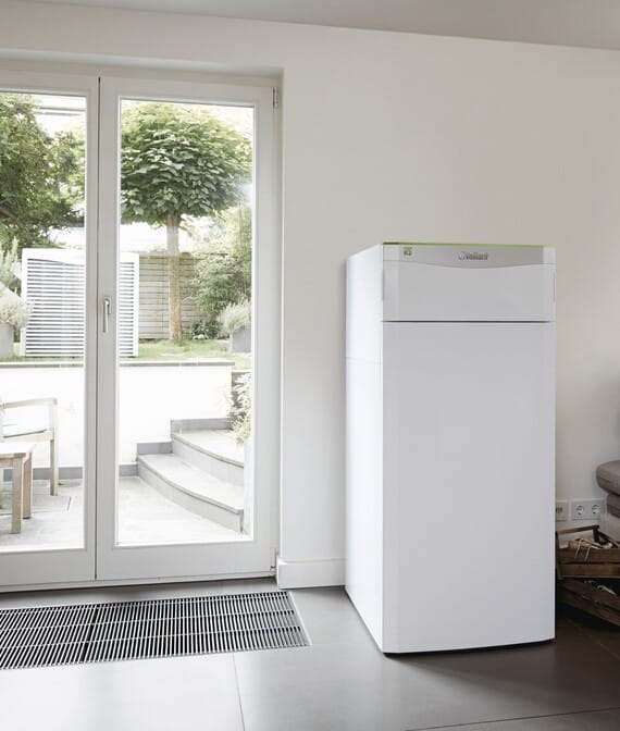Тепловой насос геотермальный Vaillant flexoTHERM exclusive VWF 117/4 вода-вода (грунтовой) 11.2 кВт, 380V