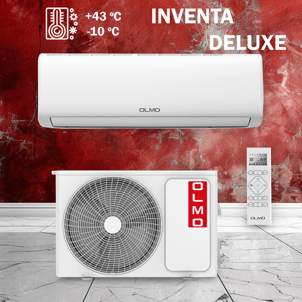 Кондиціонер OLMO OSH-08LDH3 Inventa Deluxе 2,4 кВт, 220 В, до 20 кв.м.