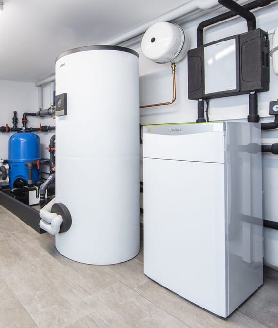 Тепловой насос геотермальный Vaillant flexoTHERM exclusive VWF 117/4 вода-вода (грунтовой) 11.2 кВт, 380V
