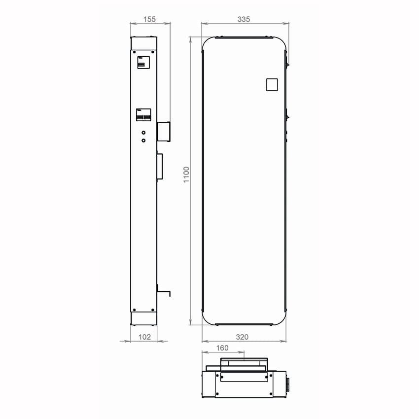 Стабілізатор напруги Volter Smart-22 (Вольтер) однофазний настінний 22 кВт для квартири або будинку (морозостійкий)