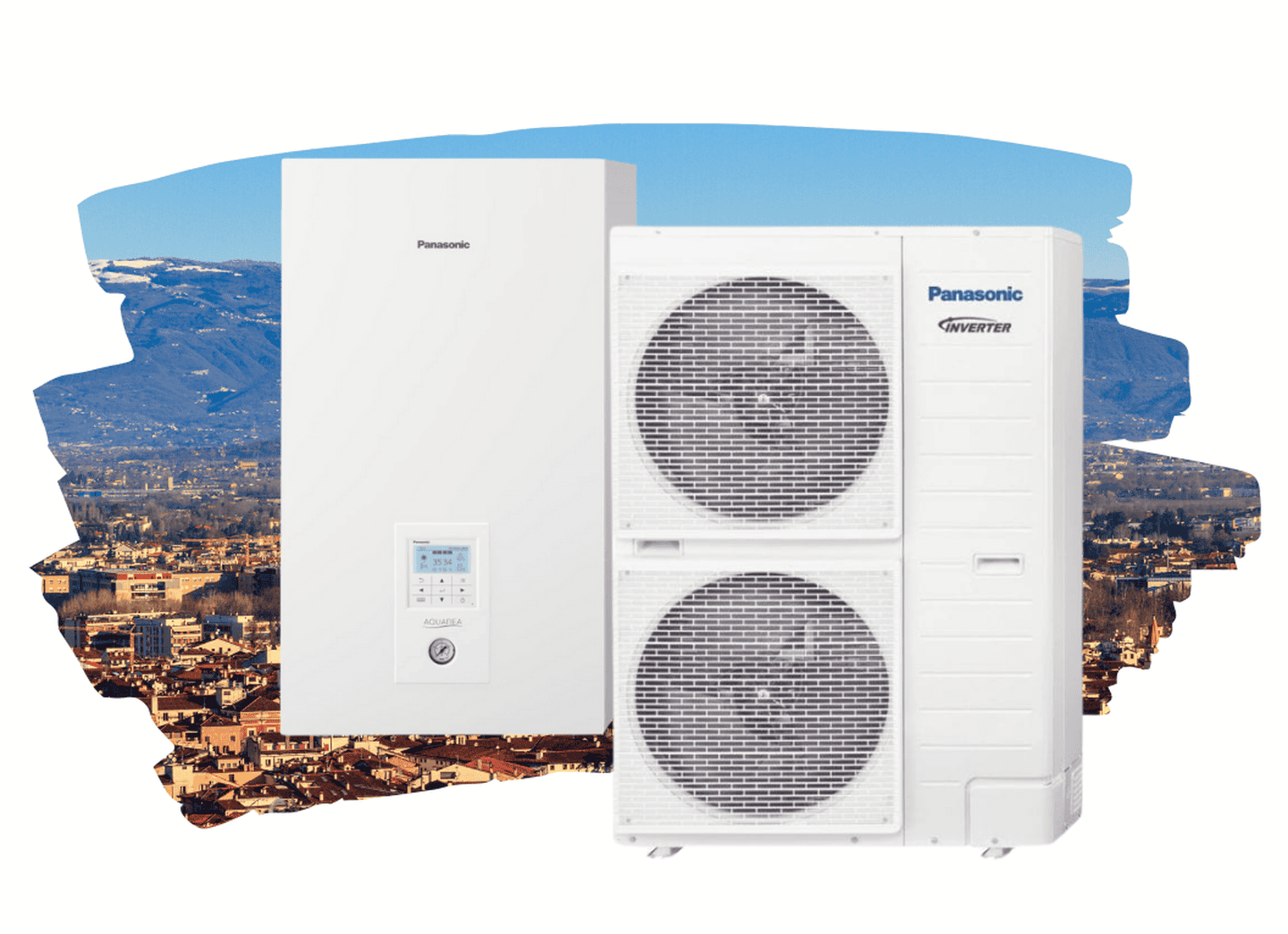 Тепловий насос Panasonic Aquarea T-CAP Silent KIT-WQC12H9E8 (WH-UQ12HE8/WH-SQC12H9E8) на 12 кВт, до 120 м², 380В