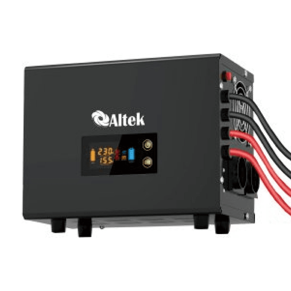 Автономный преобразователь напряжения ALTEK ASU12 1500VA/1000W DC12V с зарядным устройством (настенный) для бытовой техники, теплооборудования