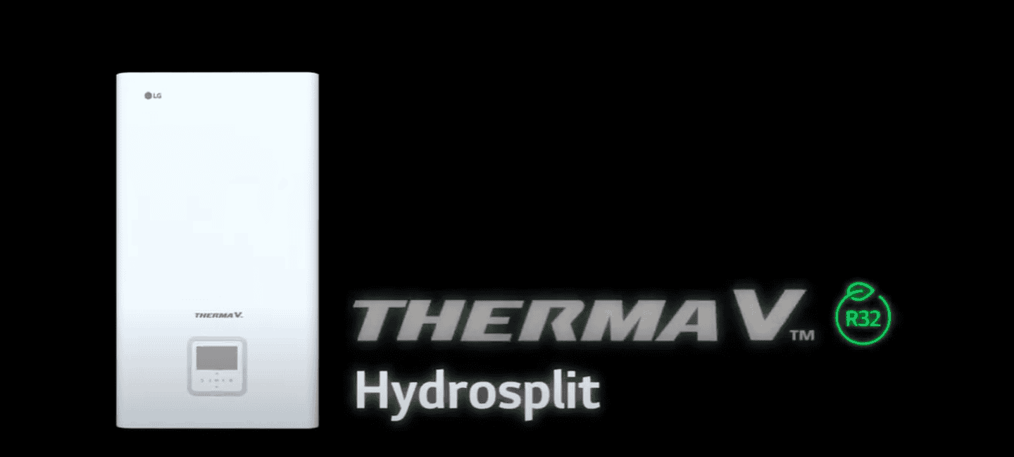 Інверторний тепловий насос LG Therma V Hydrosplit (HU121MRB.U30RU/HN1600MC.NK1RU) на 12 кВт, до 120 кв. м, (робота при -25°C), 220 В