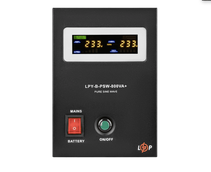 Источник бесперебойного питания (ИБП) Logic Power с правильной синусоидой 12V LPY-B-PSW-800VA+(560Вт) 5A/15A