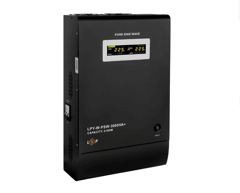 Джерело безперебійного живлення LogicPower (ДБЖ) з правильною синусоїдою 48V LPY-W-PSW-3000VA+(2100Вт)