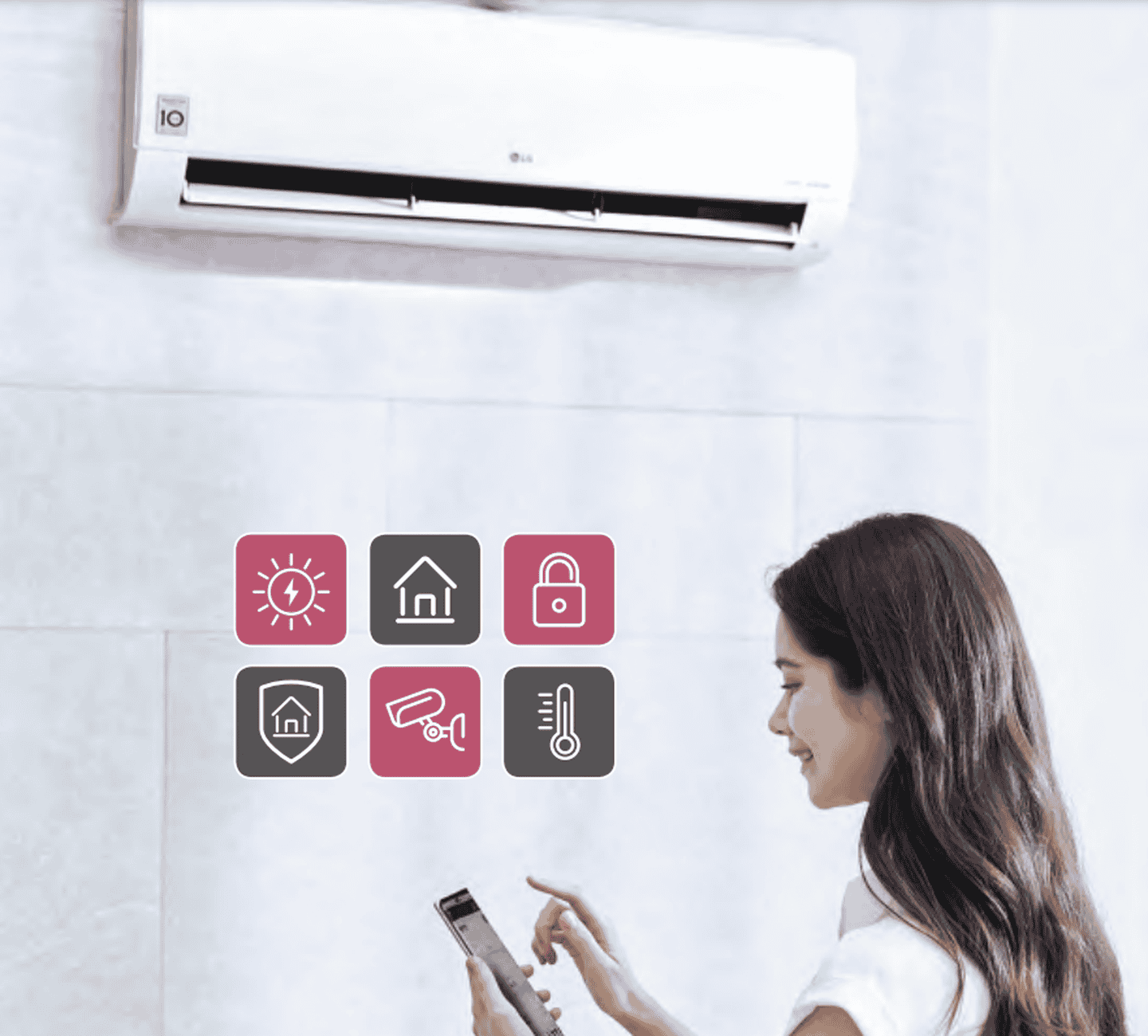 Кондиціонер LG ArtCool AB09BK.NSJR до 25 кв.м, 2,5 кВт, фреон R32, інверторний