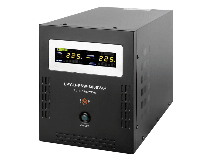 Джерело безперебійного живлення LogicPower (ДБЖ) з правильною синусоїдою 48В LPY-B-PSW-6000VA+(4200Вт)10A/20A
