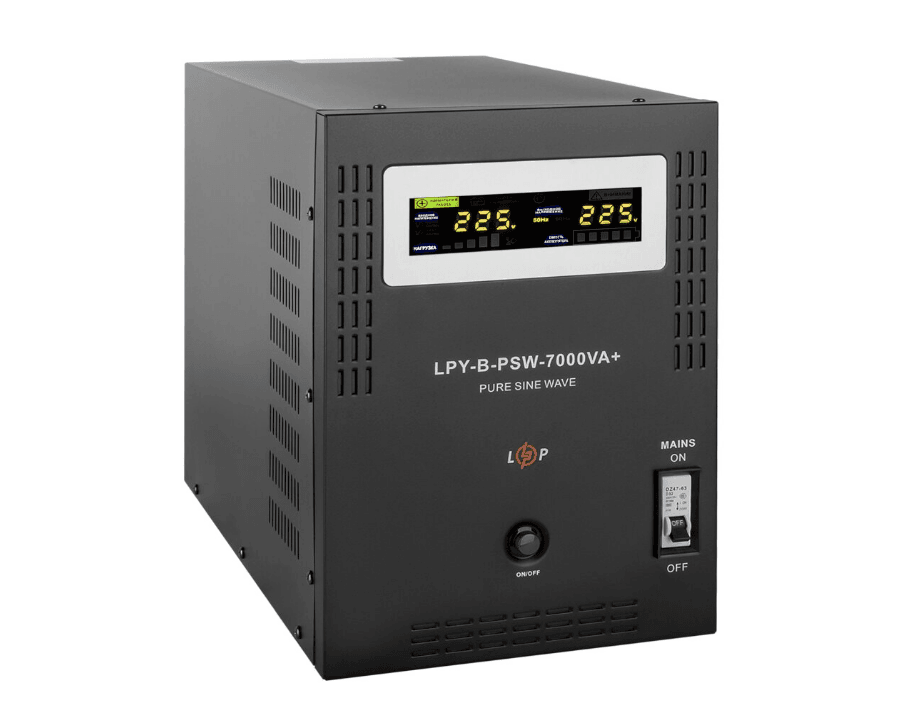 Джерело безперебійного живлення LogicPower (ДБЖ) з правильною синусоїдою 48V LPY-B-PSW-7000VA+(5000Вт)10A/20A
