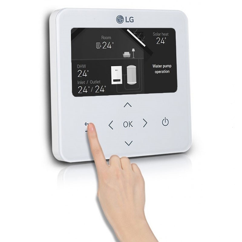 Інверторний тепловий насос LG Therma V Hydrosplit (HU121MRB.U30RU/HN1600MC.NK1RU) на 12 кВт, до 120 кв. м, (робота при -25°C), 220 В