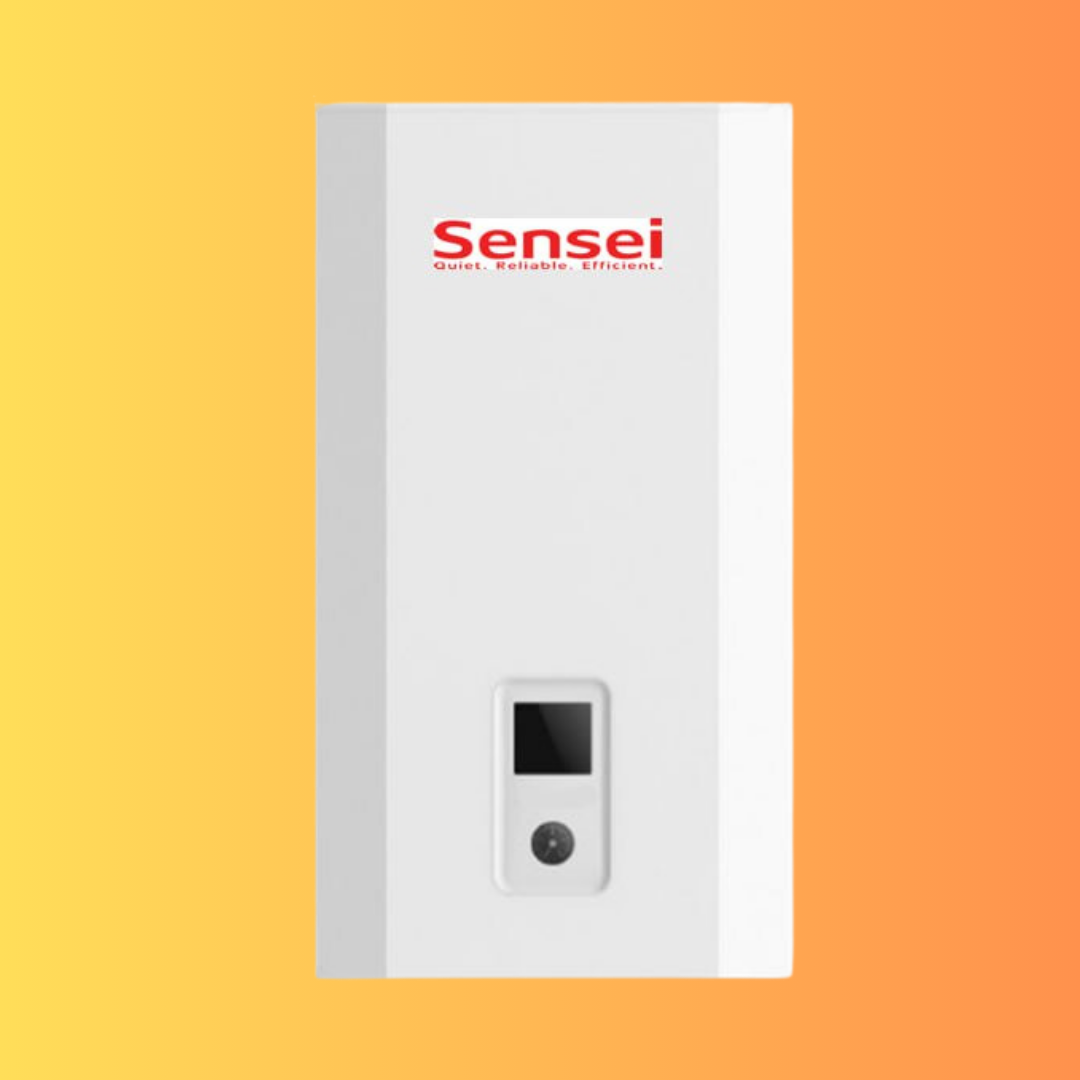 Інверторний тепловий насос Sensei HPGS-V12HW/HPGS-V12HN на 12 кВт, до 120 кв. м, (робота при -28°C), 220 В