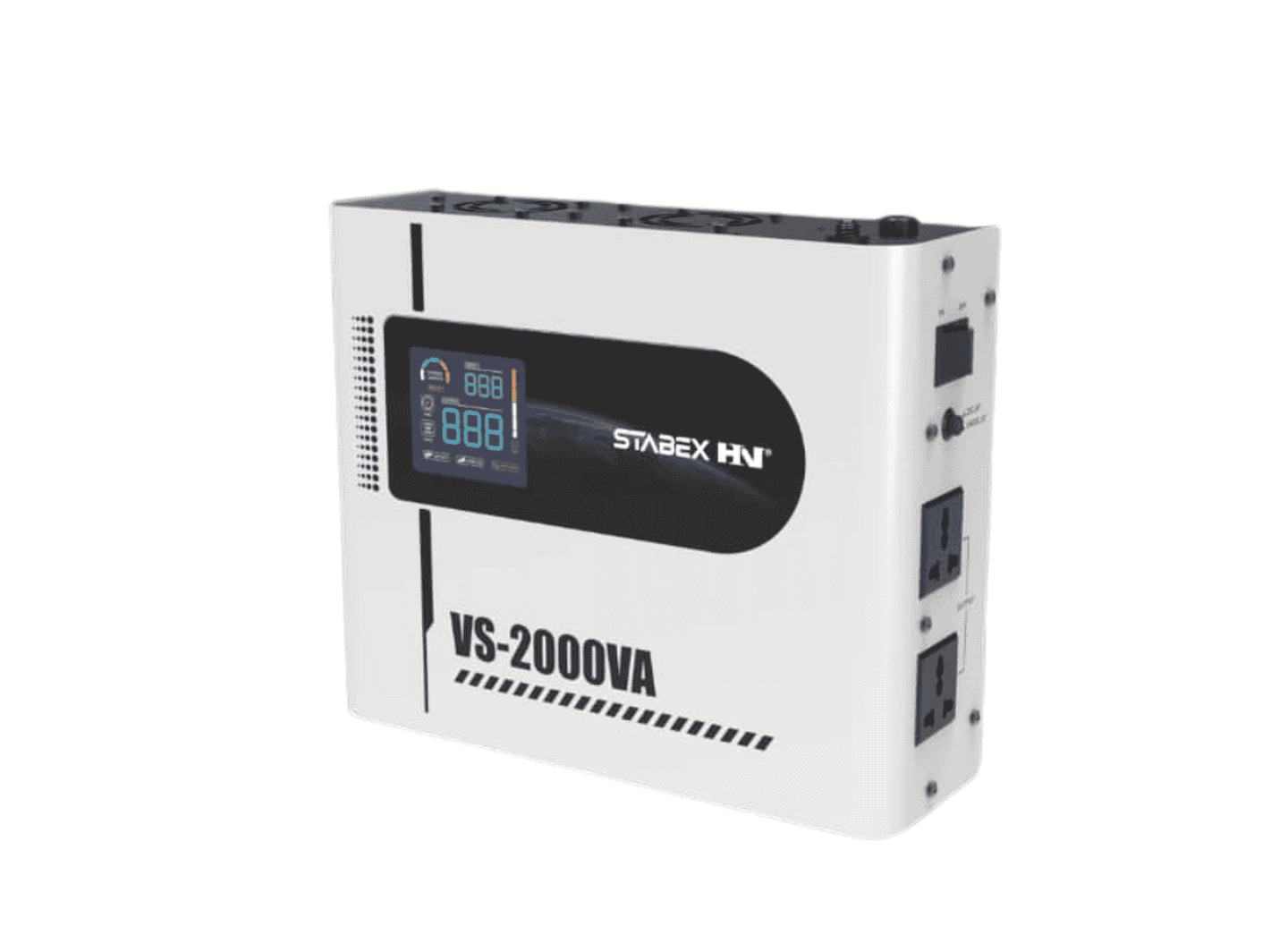 Стабілізатор напруги Stabex VS-2000VA, 2200 Вт, симісторний, 16 ключів, підходить для сонячних інверторів