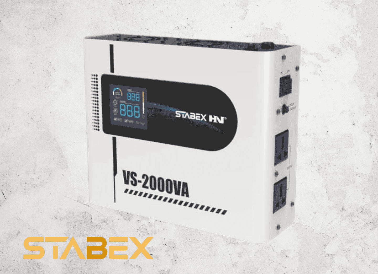 Стабілізатор напруги Stabex VS-2000VA, 2200 Вт, симісторний, 16 ключів, підходить для сонячних інверторів