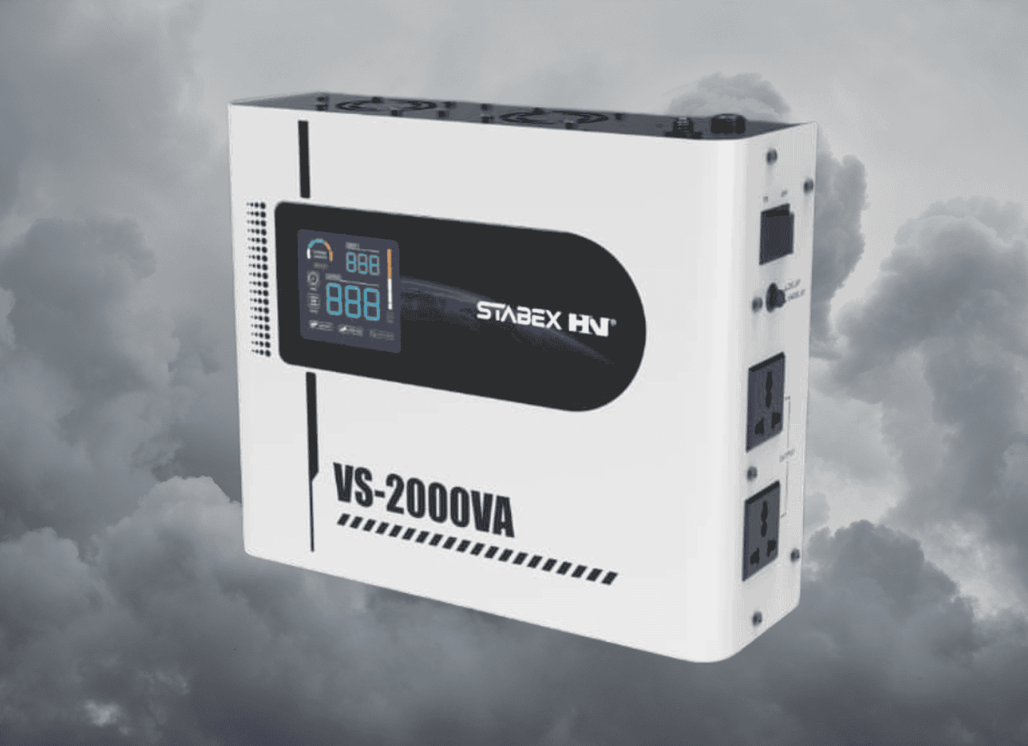 Стабілізатор напруги Stabex VS-2000VA, 2200 Вт, симісторний, 16 ключів, підходить для сонячних інверторів