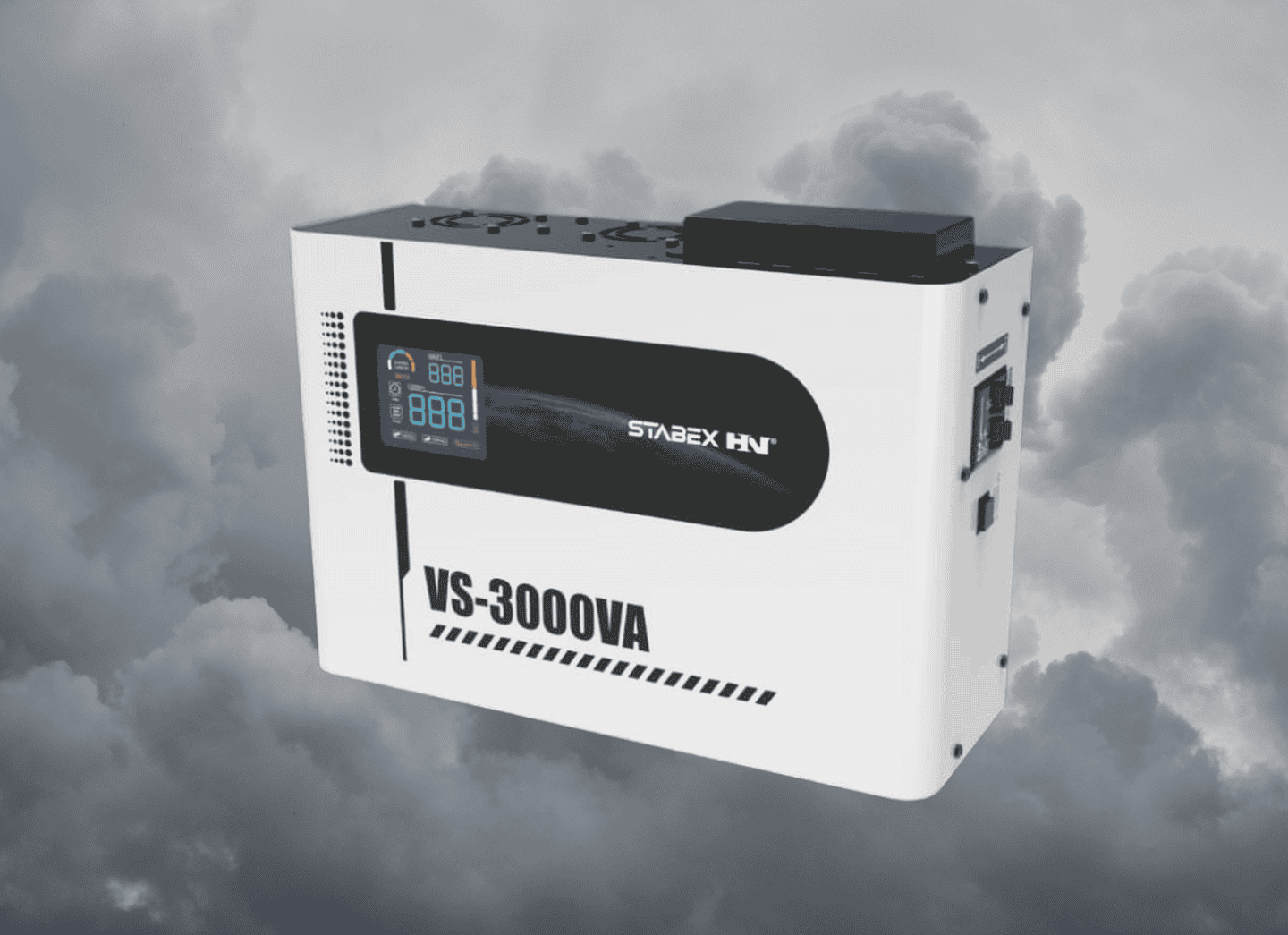 Стабілізатор напруги Stabex VS-3000VA, потужність 3500 Вт, симісторний, 16 ключів, підходить для сонячних інверторів