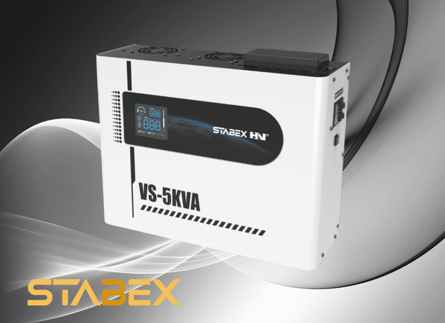Стабілізатор напруги Stabex VS-5KVA, потужність 5500 Вт, симісторний, 16 ключів, підходить для сонячних інверторів