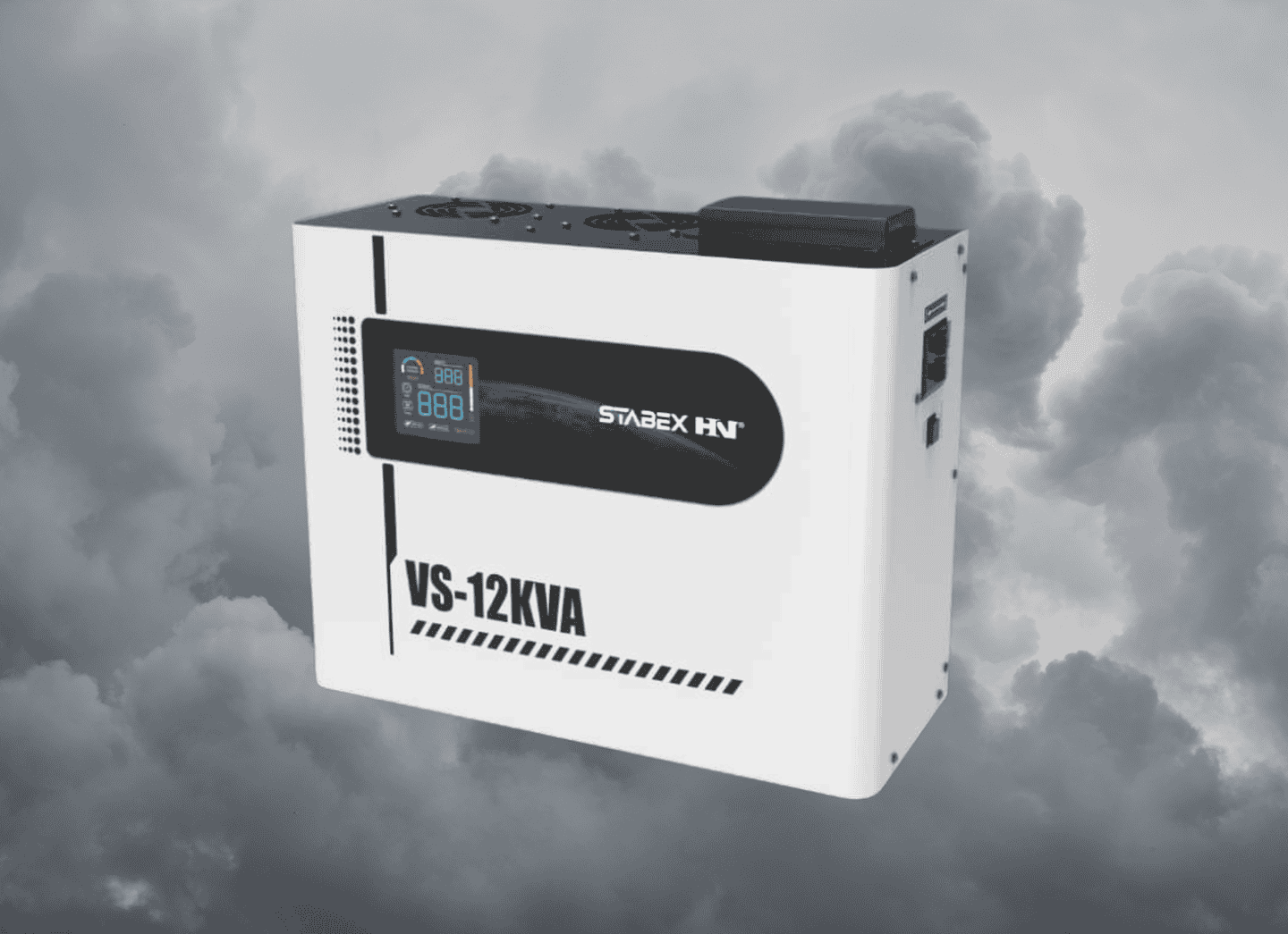 Стабілізатор напруги Stabex VS-12KVA, потужність 12 кВт, симісторний, 16 ключів, підходить для сонячних інверторів