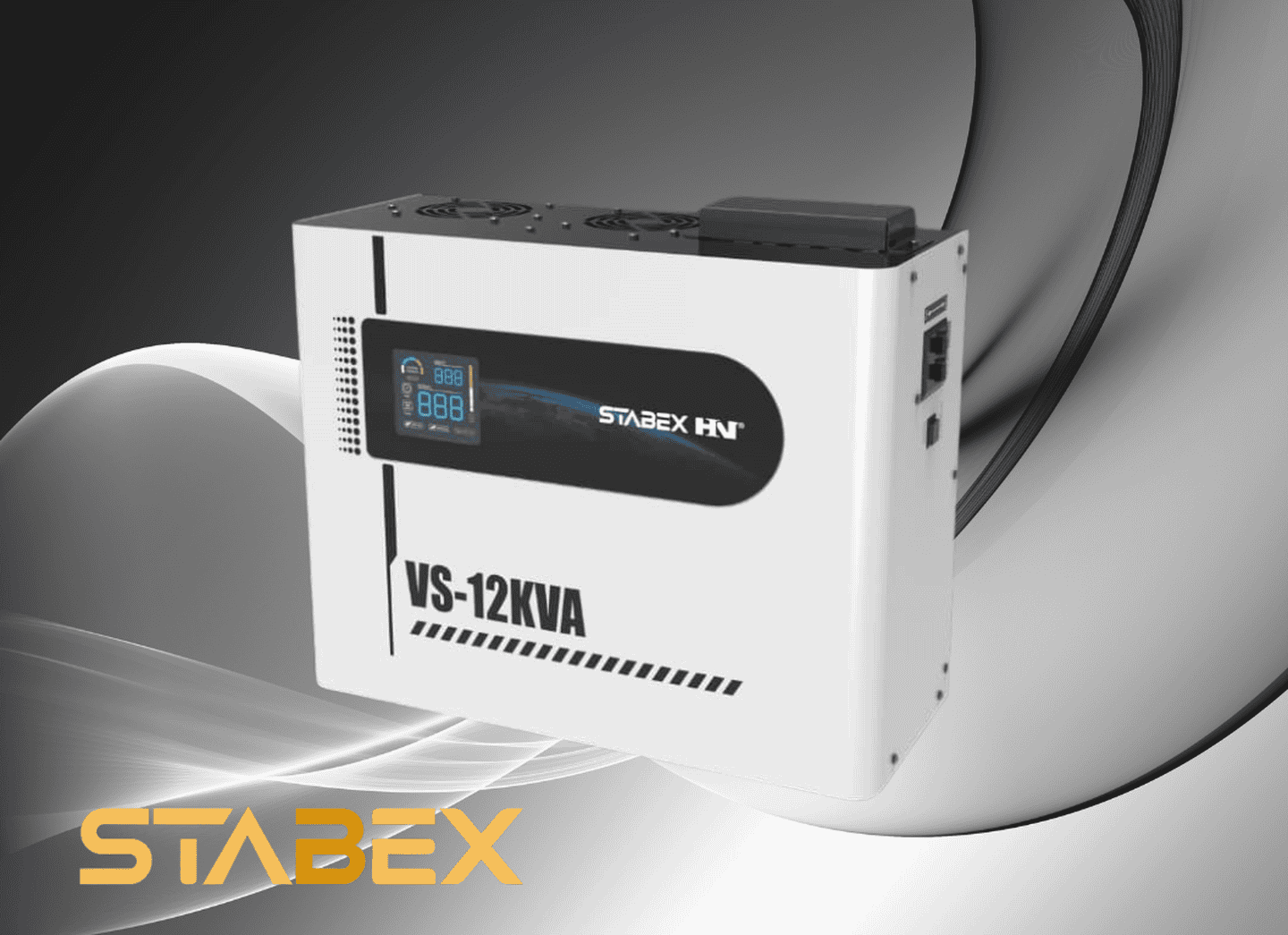 Стабілізатор напруги Stabex VS-12KVA, потужність 12 кВт, симісторний, 16 ключів, підходить для сонячних інверторів