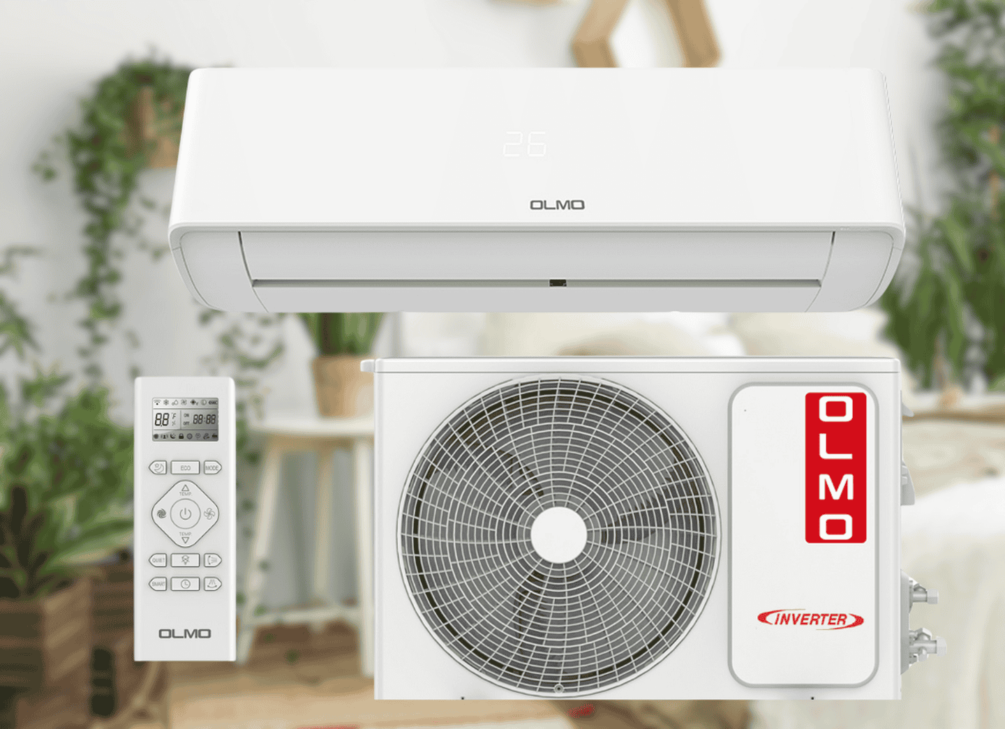 Кондиціонер Olmo OSH-09FWH до 25 м² серія Premion 2,6 кВт, інверторний до -25°C