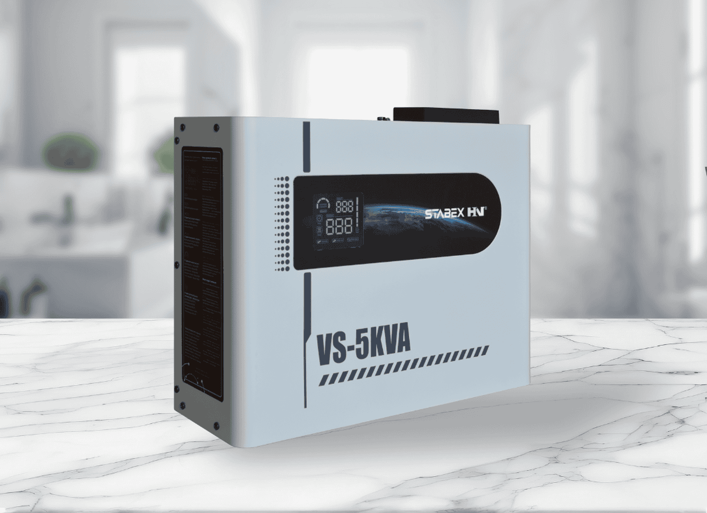 Стабілізатор напруги Stabex VS-5KVA, потужність 5500 Вт, симісторний, 16 ключів, підходить для сонячних інверторів