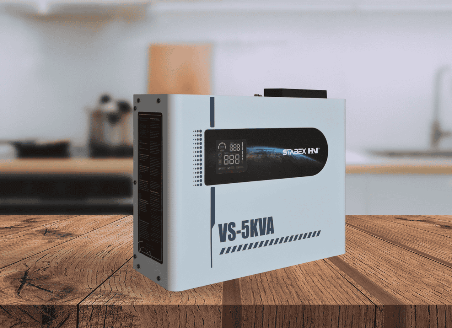 Стабілізатор напруги Stabex VS-5KVA, потужність 5500 Вт, симісторний, 16 ключів, підходить для сонячних інверторів