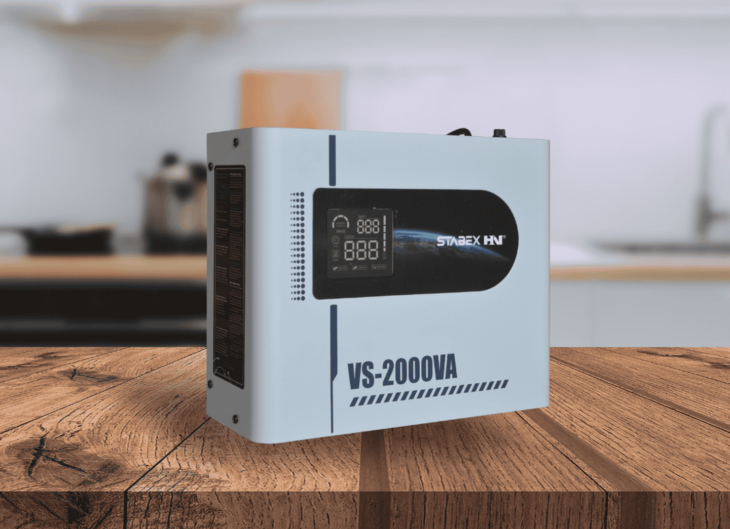 Стабілізатор напруги Stabex VS-2000VA, 2200 Вт, симісторний, 16 ключів, підходить для сонячних інверторів